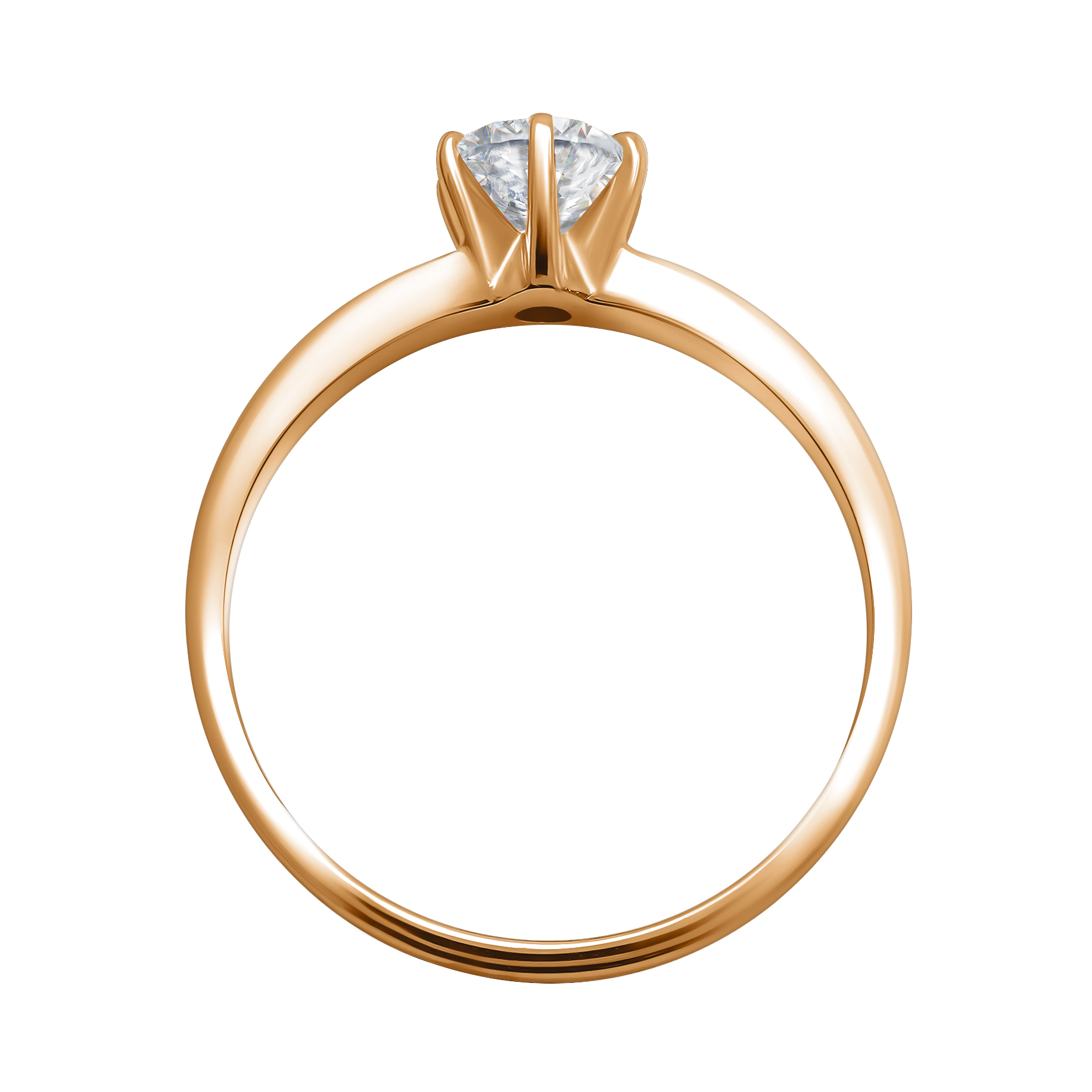 Кольцо из золота с бриллиантом 0,7 ct Кольцо из золота с бриллиантом 0,7 ct